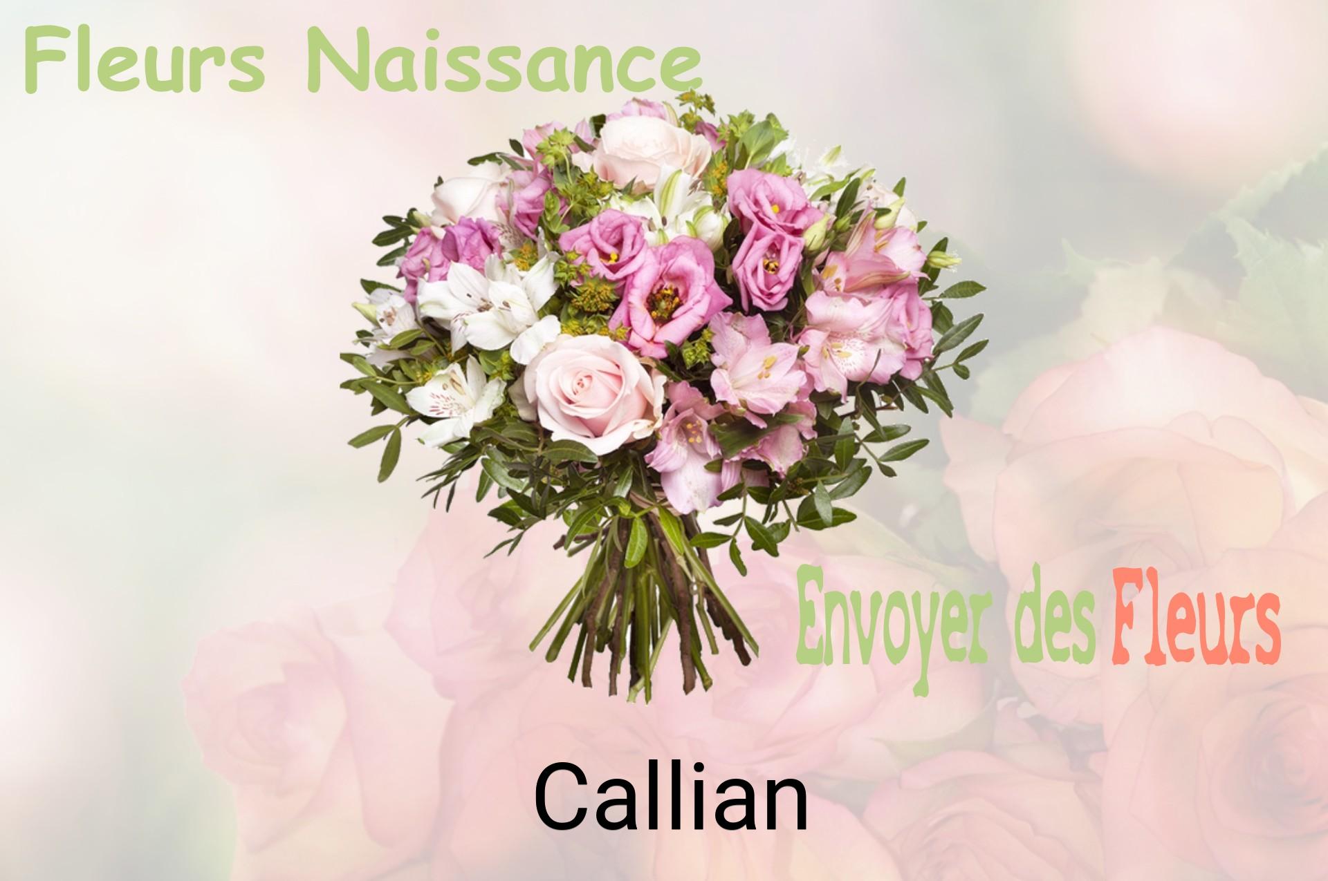Bouquet de fleurs de naissance livré à Callian